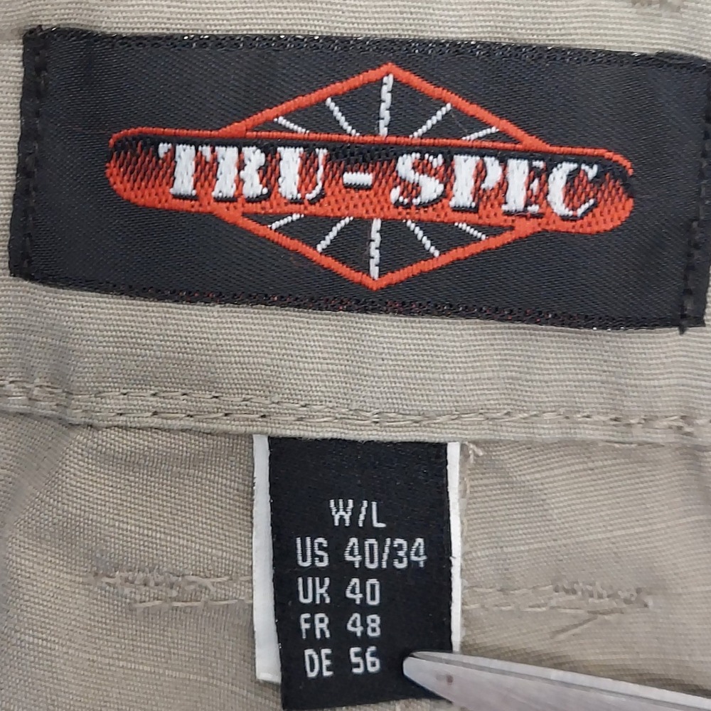 Tru-Spec Mens Tactical Pants 40x34 (actual 39x33) Ripstop Comfort Slider Waist - Picture 7 of 9